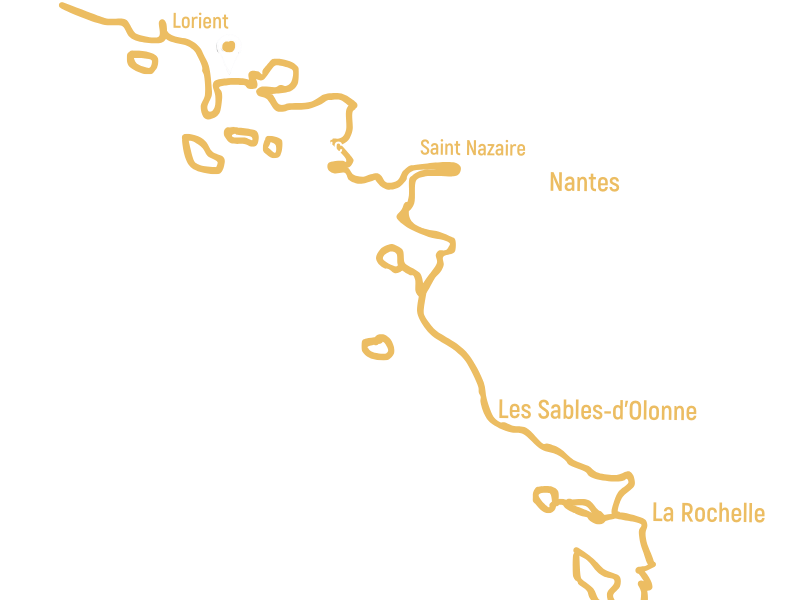 Itinéraire sud Bretagne depuis la Trinité sur Mer